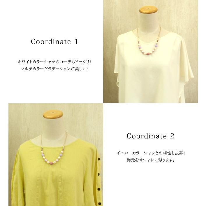 コットンパールショートネックレス パステルカラー パープル ピンク ワインレッド 日本製 上品 高級 可愛い マグネット留 Ma Qn3918 Collectiondomina 通販 Yahoo ショッピング