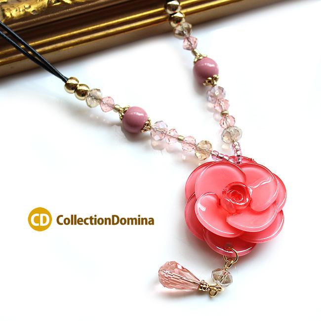 お花 フラワー 大ぶり お花モチーフ ミディアム ネックレス 2連紐 樹脂 ハンドメイド ピンク 桃色 マグネットクラスプ 立体型 Qn4299 Collectiondomina 通販 Yahoo ショッピング
