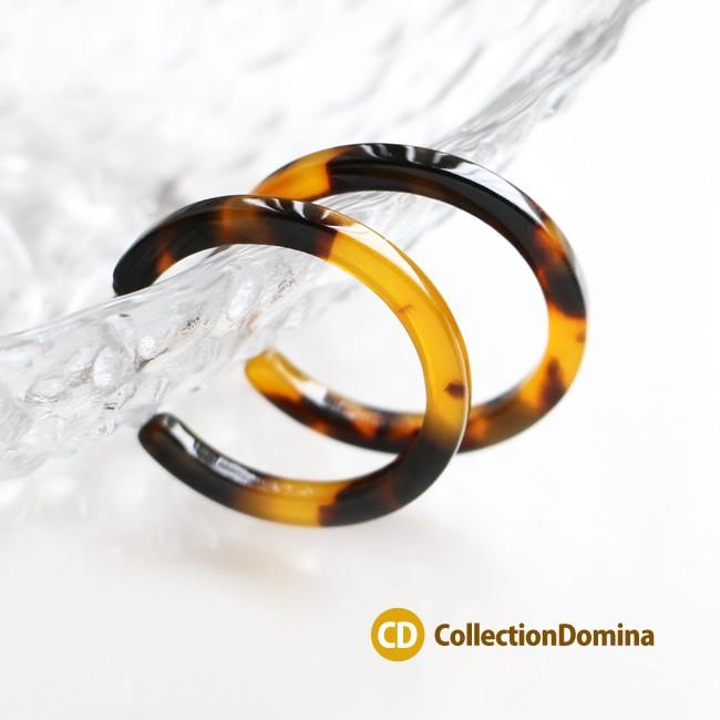 フープピアス べっ甲風 べっ甲柄 シリコンキャッチ St0846 Collectiondomina 通販 Yahoo ショッピング