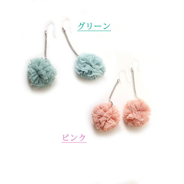 ピアス フラワー お花モチーフ 花 揺れる 布花 ファブリック素材 レディース かわいい フェミニン アクセサリー 誕生日 人気 彼女 妻 女性 嫁 プレゼント |  | 02