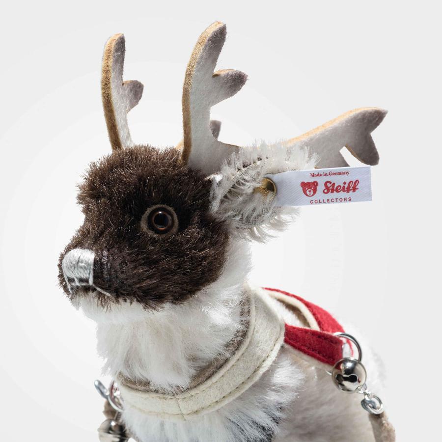 【シュタイフ正規販売店】 Steiff シュタイフ 世界限定 クリスマススレイ（ソリ）セット2024  X'mas 贈り物 ぬいぐるみ くまさん トナカイ  フレンズの画像