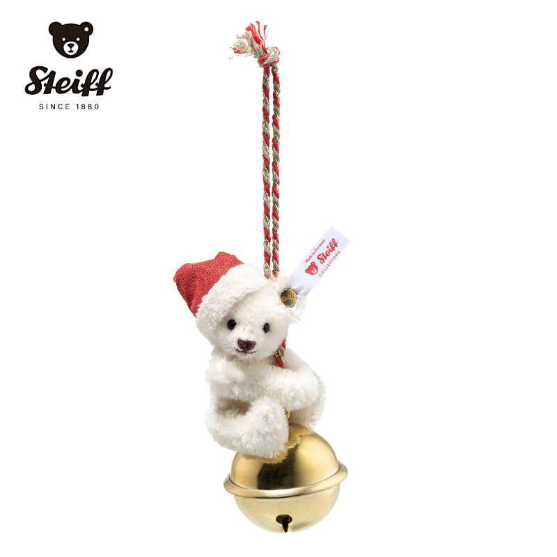 シュタイフ　クリスマスローズベア　オーナメント　2,000体限定　2012年 Steiff（シュタイフ） 世界限定 オーナメント ベルに乗ったテディベア