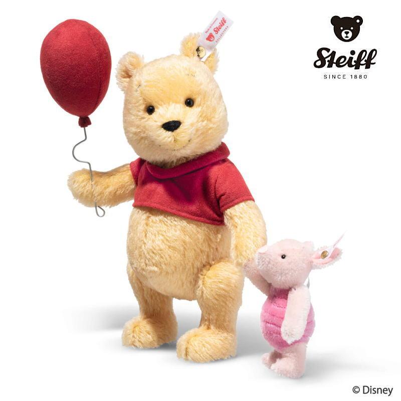 Steiff シュタイフ 世界限定 ディズニー くまのプーさんとピグレット