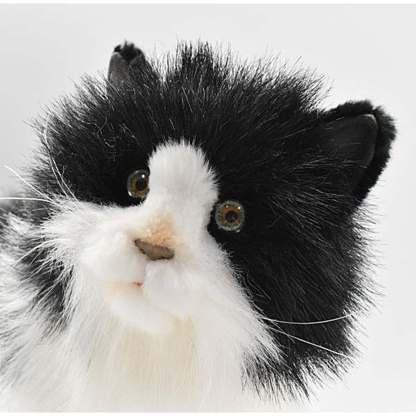 ハンサ【HANSA】ぬいぐるみ 白黒ネコ43cm シロクロ ねこ リアル