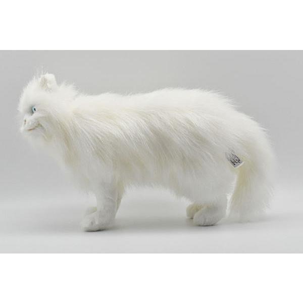 ハンサ【ＨＡＮＳＡ】ぬいぐるみ シロネコ35 白猫 白いねこ_1