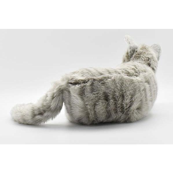 ハンサ【HANSA】ぬいぐるみ ネコ グレー37 ねこ キャット リアル