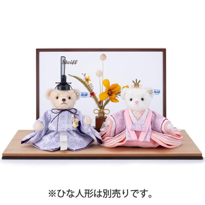 Steiff  ひな人形用 台屏風 アートフラワー 桃の節句飾り 【シュタイフ正規販売店】 お祝い ギフト 贈り物 上品 スタイリッシュ_2