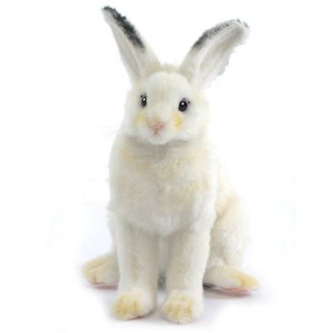 ハンサ【HANSA】ぬいぐるみ 白ウサギ18cm オーストラリア