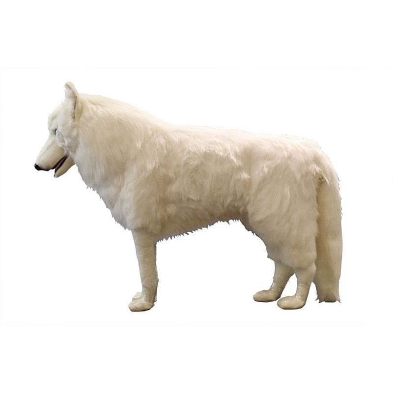 ハンサ【HANSA】ぬいぐるみ ホッキョクオオカミ108cm 立ち姿