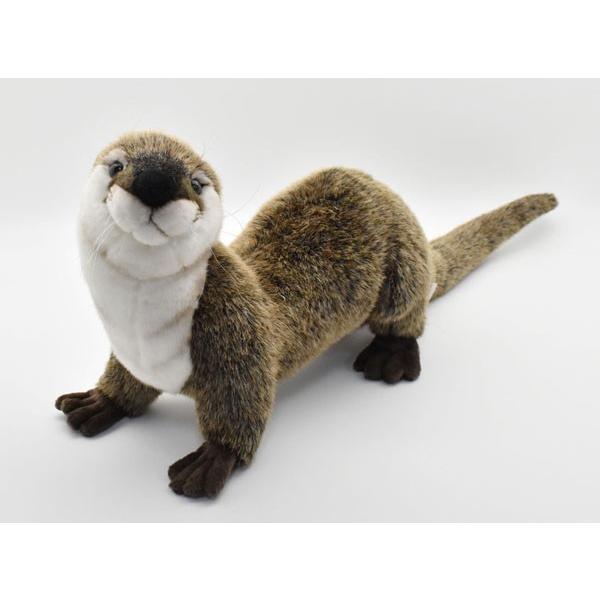 カワウソ ぬいぐるみ リアル 立ち姿　ＨＡＮＳＡ ハンサ【HANSA】ぬいぐるみ カワウソ69cm 愛らしい表情としぐさ