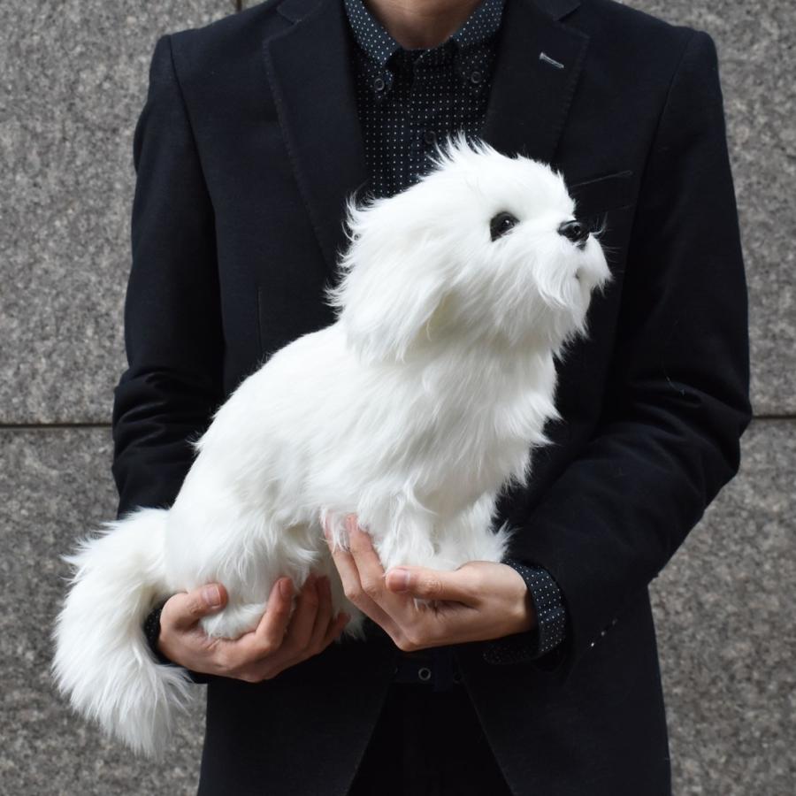 HANSA　ハンサ　ぬいぐるみ 犬 イヌ いぬ　マルチーズ　ホワイト　no.17 HANSA ハンサ ぬいぐるみ 犬 イヌ いぬ マルチーズ ホワイト no
