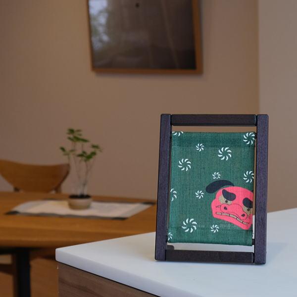 京都洛柿庵】手染め koyomi フレーム 獅子舞 ししまい コンパクト