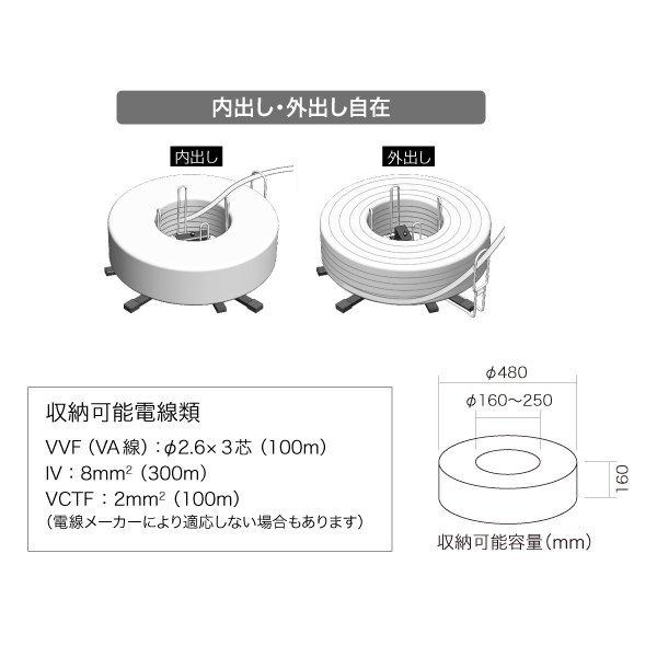 Jefcom ジェフコム DENSAN デンサン Vマワール 折りたたみ式 VR-480BF｜collectas｜04