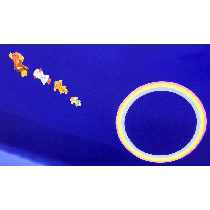 3R0251○アンパンマン ジクリー版画 虹の輪をぬけて やなせたかし直筆