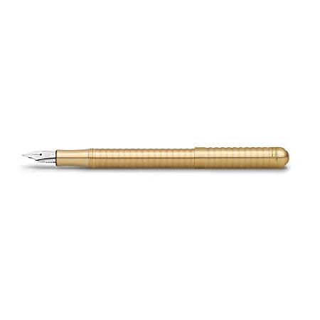 【超お買い得！】 Fountain LILIPUT Kaweco Pen 並行輸入品 Wide Extra Wave (Eco) Brass 万年筆