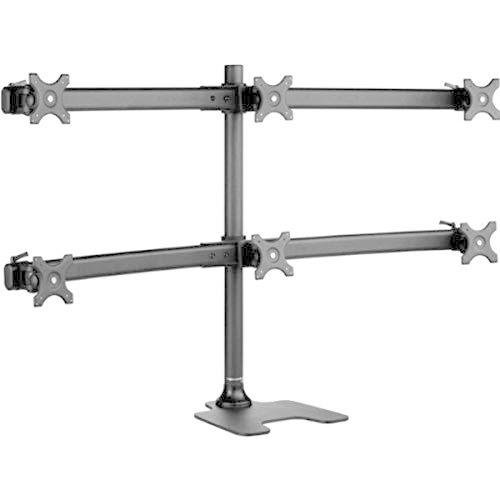 Atdec SD-FS-H Spacedec Six Monitor Mount with Freestanding or Bolt Through Mounting Option and QuickShift Mechanism, Black 並行輸入品 デスク、机用付属品、パーツ