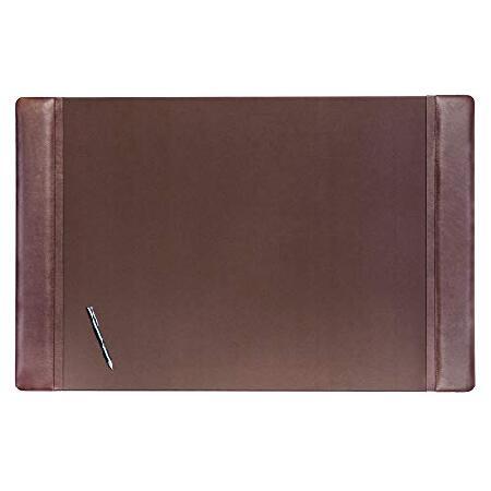 【楽ギフ_のし宛書】 Leather Classic Dacasso Side 並行輸入品 Brown Chocolate 24, x 38 pad, Desk Rail デスク、机用付属品、パーツ