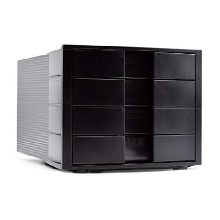 最高 HAN Impulse 4-Drawer Desk Organizer, Black (HIDO4-BK) 並行輸入品 デスク、机用付属品、パーツ