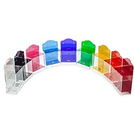 SOURCEONE.ORG Deluxe Clear Face Acrylic Donation Box - Ticket Box - Collection Box - Counter Top or Wall Mount Use 並行輸入品