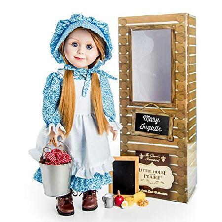 割引価格 The Queen's Boa Chalk and ,Food Pail Lunch A with Comes Doll, Inch 18 Ingalls Mary Prairie The on House Little Licensed Officially Treasures その他人形