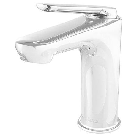 注目ブランド American Standard 7105101.002 Studio S Single Hole Bathroom Faucet with Drain, Polished Chrome 並行輸入品 洗面所用水栓