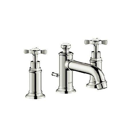 【35％OFF】 2-Handle Polished Hand Timeless Classic Montreux AXOR 3 並行輸入品 16536831 Nickel, Polished in Faucet Sink Bathroom Tall 5-inch 洗面所用水栓