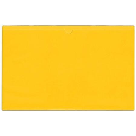 StoreSMART - File Jackets - 100-Pack - Yellow Plastic Back, Clear Plastic Front - 11" x 17" - FJ3512PQY-100 並行輸入品 デスク、机用付属品、パーツ