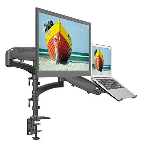 独特の上品 Swing 2 with Stand Mount Monitors Double OR Laptop & Monitor in1 2 Spring Gas Dual SHOPPINGALL Arms Clamp Desk Both Monitors?, 15"-32" for デスク、机用付属品、パーツ