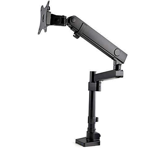 StarTech.com Desk Mount Monitor Arm with 2X USB 3.0 Ports - Pole Mount Full Motion Single Arm Monitor Mount for up to 34