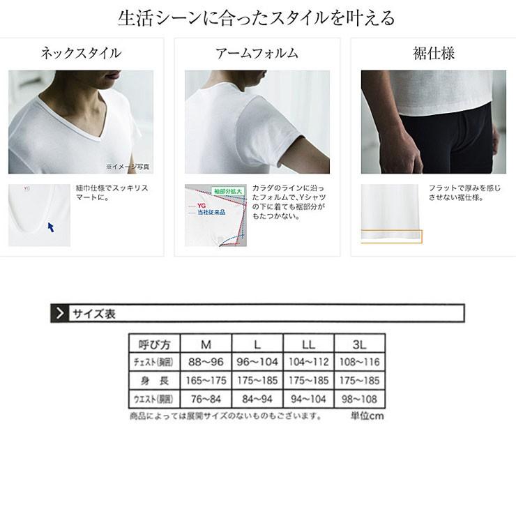 最新アイテムグンゼ 男性下着 YG ホワイト 綿100 丸首 インナー メンズ 半袖tシャツ YV0013N LL M L 3L 下着、靴下、部屋着 3色2枚ずつ 6枚セット YG ワイジー COTTON100% クルーネックTシャツ 半袖丸首 グンゼ GUNZE