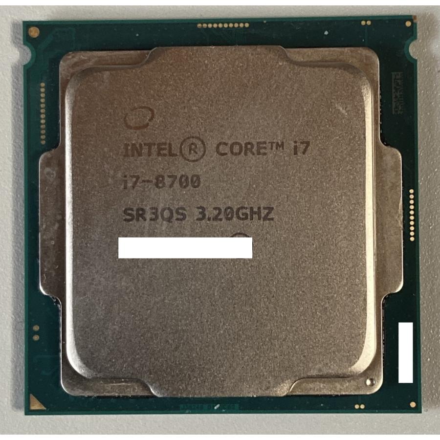 CPU Core i7-8700 / 動作品 付属品無し LGA1151 【NexXxoS】 第8世代