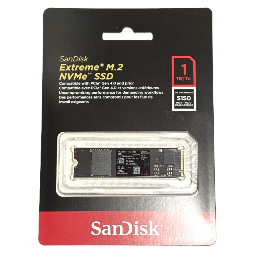 SanDisk（サンディスク） 【未開封】Sandisk Extreme M.2 NVMe SSD 1TB