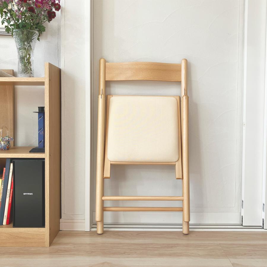 折りたたみ椅子 おしゃれ クッション付き ダイニングチェア イタリア製