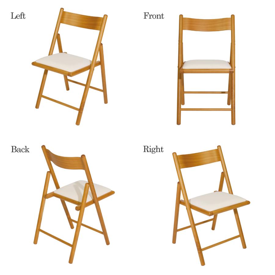 折りたたみ椅子 おしゃれ クッション付き ダイニングチェア イタリア製