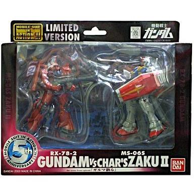 MIA 5th ANNIVERSARY ガンダムVSシャア専用ザク ガルマ散る バンダイ