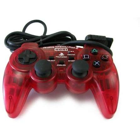 プレイステーション2専用アナログ振動パッド クリアレッド (管理番号:1565)