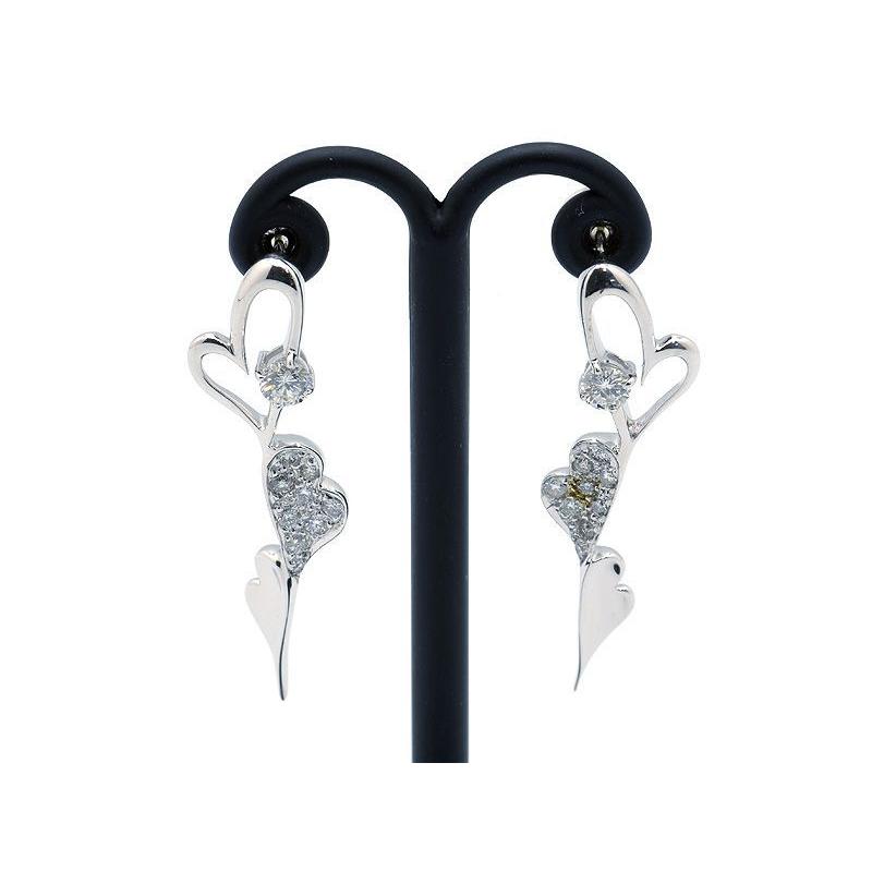 人気ブランドを 両耳合計0 4ct天然ダイヤピアス K18wg 新品仕上済 ホワイトゴールド ハートモチーフ トリロジー 3連 スタッドピアス 中古 送料無料 C コレクションシバ 通販 Yahoo ショッピング 人気絶頂 Www Skylanceronline Com