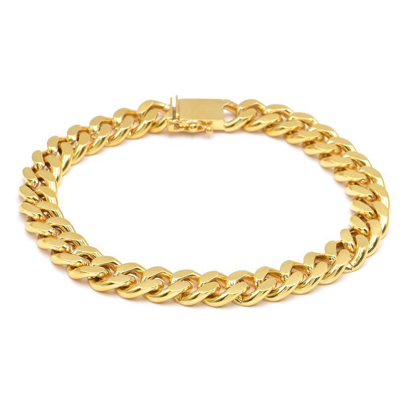 喜平ブレスレット 2面シングル 内周19.0cm 全長21.1cm 49.6g K18YG K18  