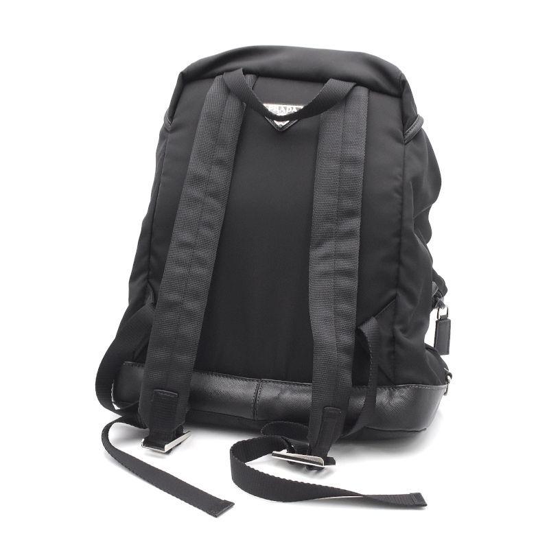 PRADA プラダ バックパック V164 ナイロン レザー ネロ リュック PRADA プラダ バックパック V164 ナイロン レザー ネロ リュック