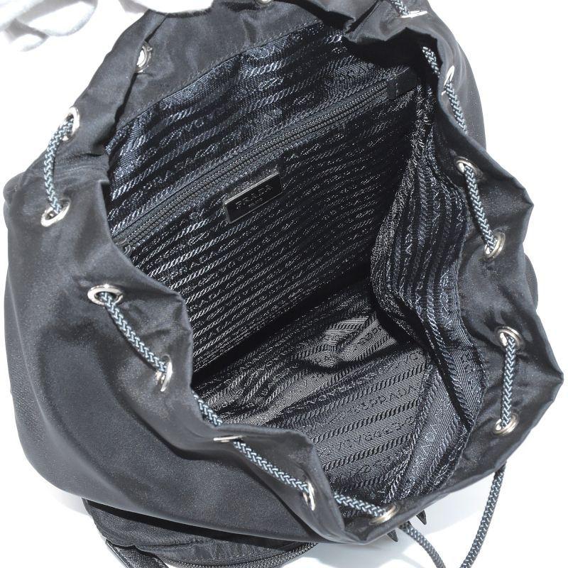 PRADA プラダ バックパック V164 ナイロン レザー ネロ リュック PRADA プラダ バックパック V164 ナイロン レザー ネロ リュック