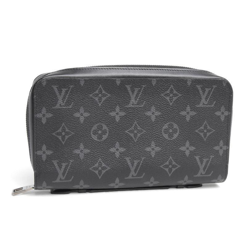美品 ルイヴィトン ジッピーXL モノグラムエクリプス 長財布 クラッチ 黒 LOUIS VUITTON（ルイ・ヴィトン） ルイ ヴィトン ジッピーXL クラッチ