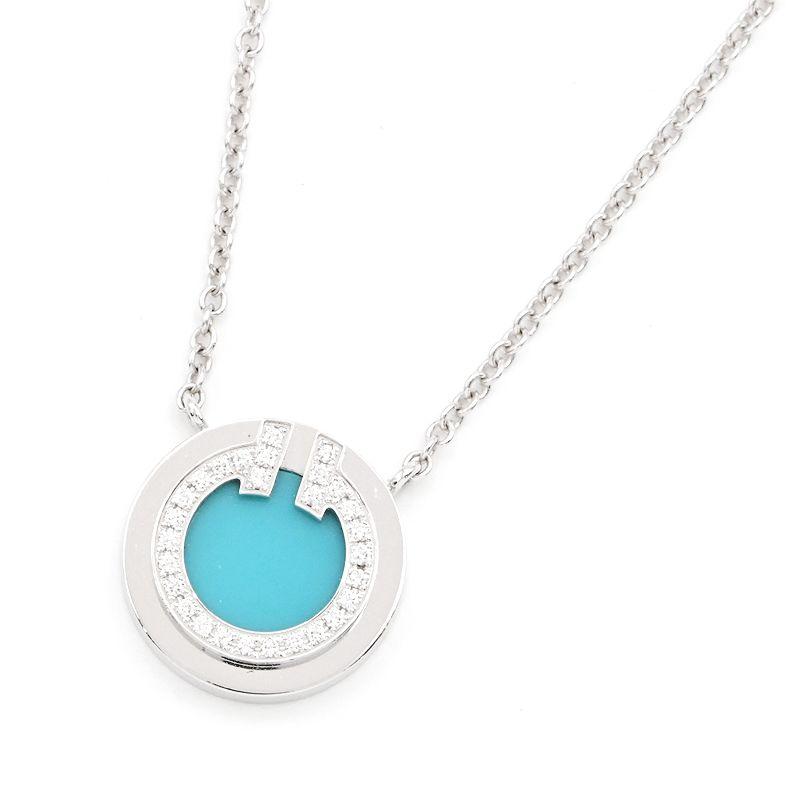 Tiffany T ティファニー ティファニーT サークルペンダント K18WG 