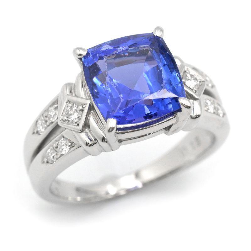 TASAKI（タサキ） 4.29ctタンザナイトリング 14号 Pt900 仕上済 0.16ct 