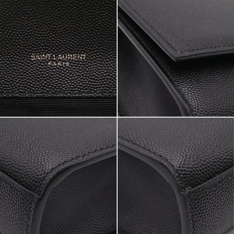 サンローラン / SAINT LAURENT　ケイト スモール / チェーン ショルダーバッグ　469390　カーフ レザー　ブラック/シルバー金具 【中古】 Yves Saint Laurent（イヴ・サンローラン） ケイト スモール チェーン