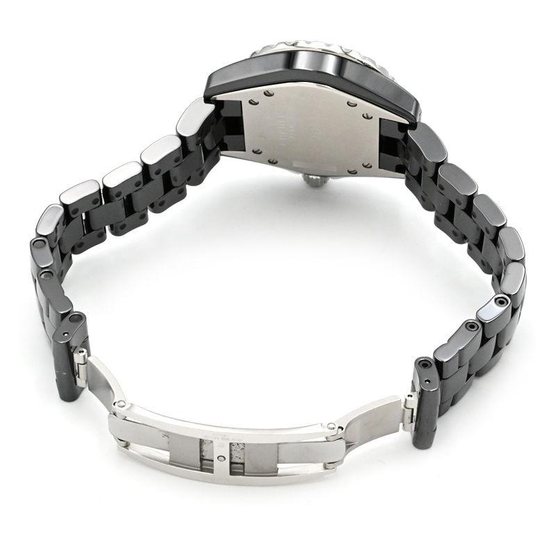 シャネル CHANEL J12 33mm H1708 ダイヤベゼル レディース 腕時計 ブラック セラミック ダイヤ デイト クォーツ ウォッチ 90302971 H1708 J12 33MM 新品 ｜ シャネル | 腕時計のブランド販売・通販なら