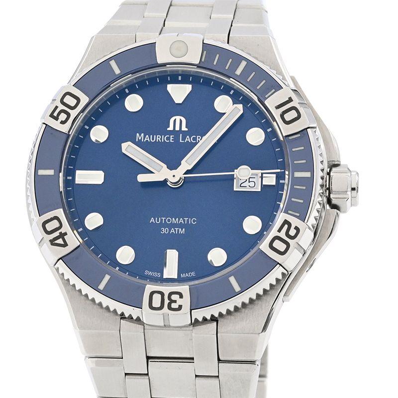[3年保証] モーリスラクロア メンズ アイコン ベンチュラー 43mm AI6058-SS002-430-2 箱保 ブルー 青文字盤 自動巻き 腕時計 中古 送料無料 モーリス・ラクロア（Maurice Lacroix） [3年保証] メンズ アイコン