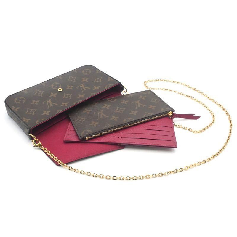 LOUIS VUITTON ルイ・ヴィトン/ポシェット・フェリシー/モノグラム・フューシャ/M61276/RFI*/Aランク/19【中古】 LOUIS VUITTON（ルイ・ヴィトン） ポシェットフェリシー M61276