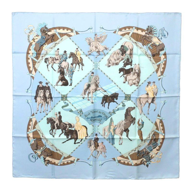HERMES（エルメス） カレ90 シャンティイ城馬の博物館 Mus?e Vivant du