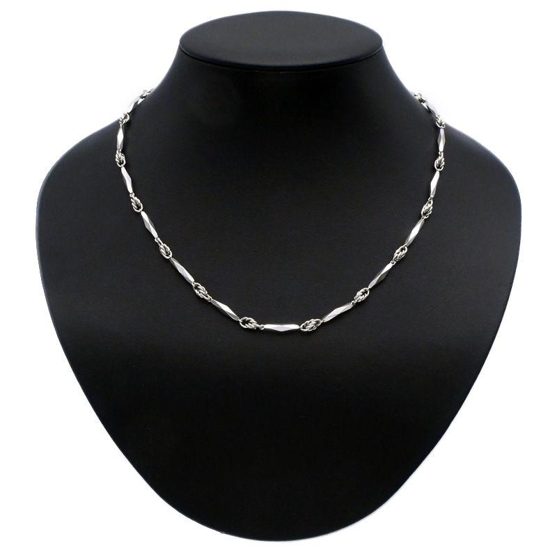 切子チェーンネックレス Pt850 切子ネックレスチェーン カットバー 