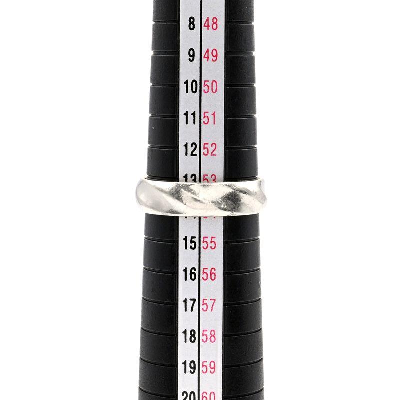 【最終値下げ】18金+Pt900 14g ツイストリング 甲丸 リング 14号 K18YG Pt900 斜め ストライプ ツイスト ひねり